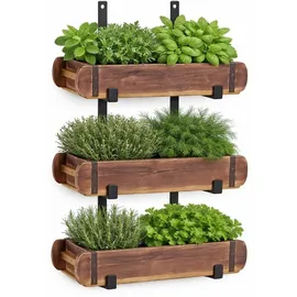 Marrakesch Orient & Mediterran Interior Wandhalterung Holz/Metall 30 x 15 x 65 cm schwarz