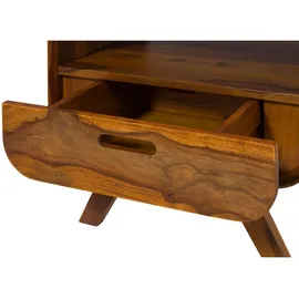 MASSIVMOEBEL24.DE Nachtschrank Mailand 50 x 40 x 43 cm Braun