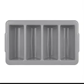 Olympia Kristallon Besteckkasten stapelbar 10 x 53 x 32,5 cm grau