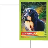 Böttcher-AG Zeichenblock A4, 100 g/m2, weiß, geleimt, 20 Blatt