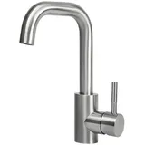 ZMH Waschtischarmatur Wasserhahn Bad Ausziehbar brause Mischbatterie Schwarz/Nickel silberfarben