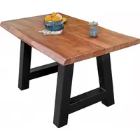 Sam Esstisch Baumkante massiv Akazie Nussbaum 160 x 85