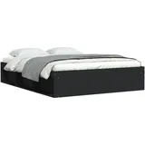 vidaXL Bettgestell Schwarz 160x200 cm