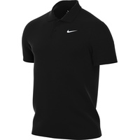 Nike Herren Tennispolo NikeCourt Dri-FIT Solid Polo schwarz M