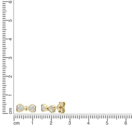Celesta Ohrstecker CELESTA Gelb, Weiß Gold one-size