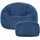 I.C.O.N. Icon Sitzsack mit Hocker Cord, Denimblau, Sitzsack Erwachsene mit Füllung, Bean Bag, Cord Sessel, Lounge Sessel, Lounge Stuhl, Schlafzimmer, Wohnzimmer, Wohnzimmer Möbel