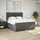vidaXL Boxspringbett 180 x 200 cm Dunkelgrau