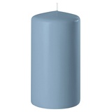 Wenzel Stumpenkerze H 13 cm SAFE CANDLE, Blau - Paraffinwachs - 7 x 13 cm - selbstlöschend