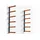 Bora Kragarmregal Holz 6 Etagen Orange/Grau