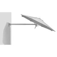 Schneider Ampelschirm Muro Ø 250 cm Silber-Grau mit Handöffner