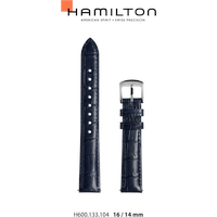 Hamilton Leder Boulton Band-set Leder-blau-16/14 H690.133.104 - blau