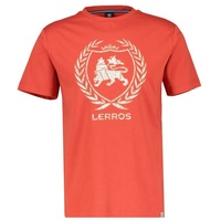 LERROS T-Shirt LERROS T-Shirt mit Logoprint rot XL