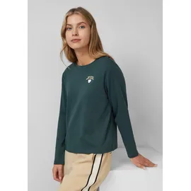 s.Oliver Verkürztes Longsleeve mit Stickerei-Detail - 38