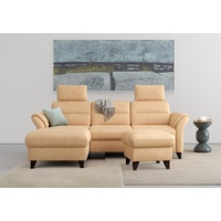 sit&more Ecksofa Mellum L-Form, Federkern, wahlweise mit Bettfunktion, Bettkasten und Armteilfunktion beige
