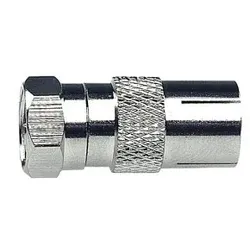 Axing CFA1-00 Adapter Koax-Steckverbinder, IEC-Buchse (DIN 43325) auf F-Stecker CFA00100 CFA 1-00  - 100 Stück