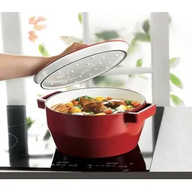 Pyrex Slow Cook Kasserolle 24 cm rot