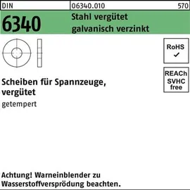 Industrial Quality Supplies Scheibe DIN 6340 13 x 35 x 5 Stahl vergütet 50 Stück