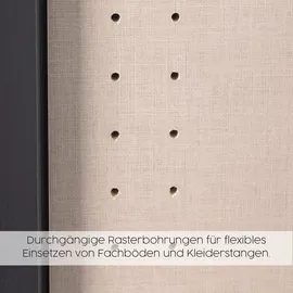 Rauch Schlafzimmer-Set "Monza", grau (eiche artisan, graumetallic), Bett 160x200cm + ohne Matratze, B/H: 160cm x 200cm, Bett 160x200cm, Holzwerkstoff, Schlafzimmermöbel-Sets, mit Schwebetürenschrank Breite 218 cm, Bettanlage in 2 Breiten