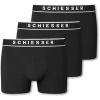 SCHIESSER 95/5 Shorts Organic Cotton webgummibund schwarz s 3er Pack