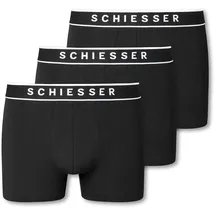 SCHIESSER 95/5 Shorts Organic Cotton webgummibund schwarz s 3er Pack