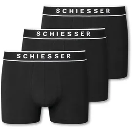SCHIESSER 95/5 Shorts Organic Cotton webgummibund schwarz s 3er Pack