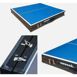 sweeek Mini Indoor Tischtennisplatte Klappbar Blau