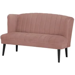 switch Küchensofa  Samt Rina , rosa/pink , Maße (cm): B: 156 H: 92 T: 76