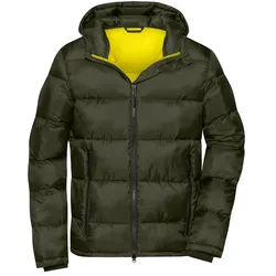 Winter-Steppjacke "JN1168" - 3XL - deep-forest/yellow