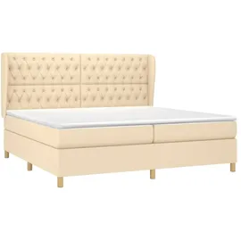 vidaXL Boxspringbett 200 x 200 cm Creme