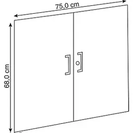 Kerkmann Lago Türen anthrazit 68,0 cm