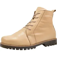 Andrea Conti Damen Stiefelette Leder Schnürboot Profilsohle 0342828, Größe:42 EU, Farbe:Beige