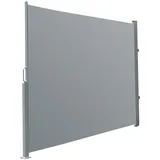 Royal Gardineer Seitenmarkise 180 x 300 cm, für Garten, Balkon und Terrasse, anthrazit