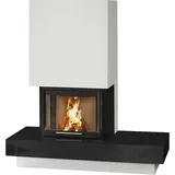 Marmorkamin 1/190.0 6 kW - Nero Assoluto - Rad.550/30/60-66.29 H - Bank rechts