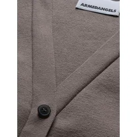 ARMEDANGELS Strickweste mit Knopfleiste Braun M