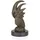 moritz Skulptur Kakadu Vogel aus Bronze H 16,7 cm Tierfigur auf Marmorsockel mit Filz hochwertige Vogelskulptur für Innenbereich zeitlos klassisch