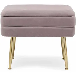 BIZZOTTO Sitzbank Pavlina Samt Rosa 50 x 42 x 34 cm
