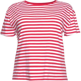 AJC T-Shirt Kurzarm gestreift Rot 48/50