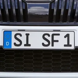 Simple-Fix SIMPLE FIX Kennzeichenhalter Rahmenlos für Zwei DE Auto Nummernschilder STVZO