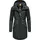 Ragwear Damen Wintermantel warm gefütterter Parka lang wasserdicht mit Kapuze Elsie Melange Dark Green Gr. XS - XS