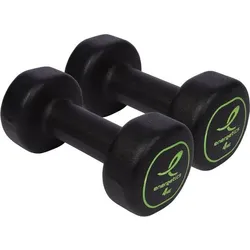 ENERGETICS Hanteln Neopren, BLACK/YELLOW, 2X3,0