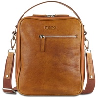 mano Don Pietro Handtasche Leder 25 cm cognac