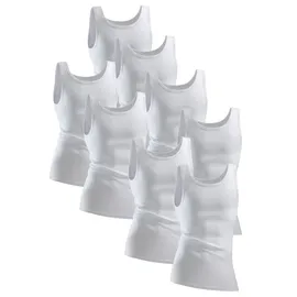 CLIPPER Unterhemd, 8 Stk. aus Feinripp Clipper weiß