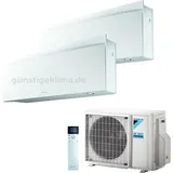 Daikin Emura 3 Dual Split Klimaanlage A+++/A++ 9000 + 12000 BTU Inverter Wi-Fi (2MXM50A + FTXJ25AW + FTXJ35AW)