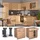 Vicco Schubladenschrank Fame-Line 80 x 0 x 82 cm Goldfarben