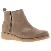 Hush Puppies Damenstiefel Knöchel Libby Wildleder Zip Taupe UK Größe 4