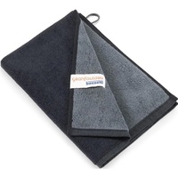 BASSETTI New Shades Gäste-Handtuch aus 100% Baumwolle in der Farbe Antracite G2, Maße: 40x60 cm - 9328131