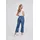 wonderjeans 7/8-Jeans WONDERJEANS, Damen, Gr. 38, Länge 26, blau denim leo, Denim/Jeans, Obermaterial: 98% Baumwolle, 2% Elasthan, gemustert, straight fit 7/8-Länge, Jeans, Figurschmeichelnder WonderStretch