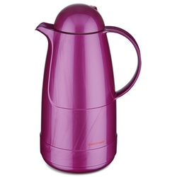 ROTPUNKT Isolierkanne 1,5 Liter 215 Glaseinsatz I hochwertig I langlebig I BPA-frei, 1.5 l, (Kaffeekanne I Teekanne), Glaskolben aus doppelwandigem Rosalin-Glas (extra lange Isolierung) lila