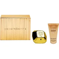 Duft-Set PACO RABANNE "Lady Million" Parfüms Gr. 125 ml, goldfarben Damen Duft Set Parfum, EdP, Frauenduft, Bodylotion