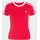 adidas 3-STREIFEN T-SHIRT SCHMAL GESCHNITTEN - Better Scarlet / White - M